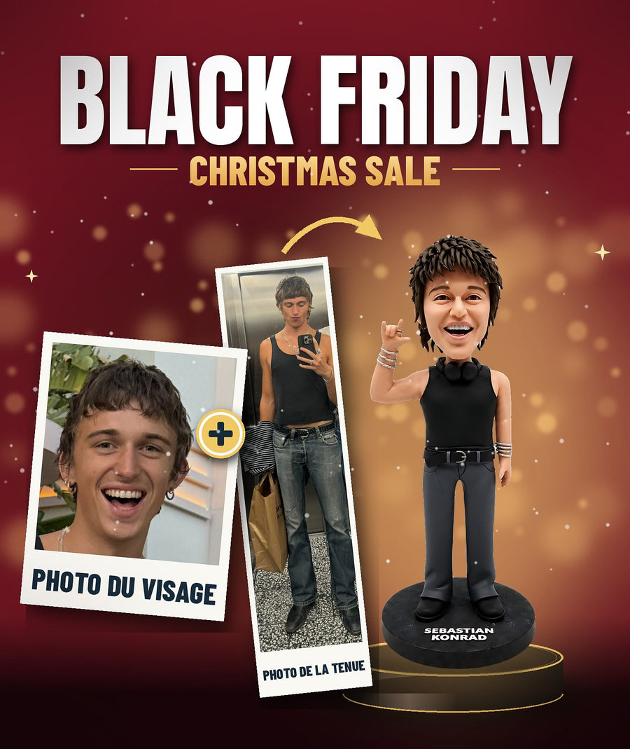 Black Friday Christmas Sale – photo du visage + tenue deviennent ta figurine MINI ME