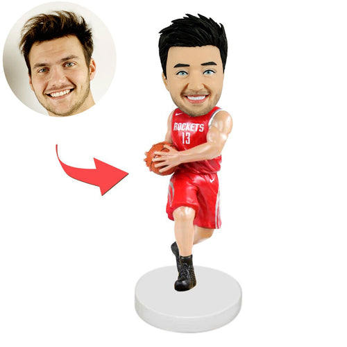 Custom Dribble Basketball Bobble Head