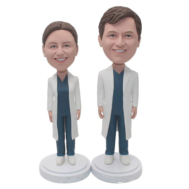 Custom Couple Doctors Bobbleheads