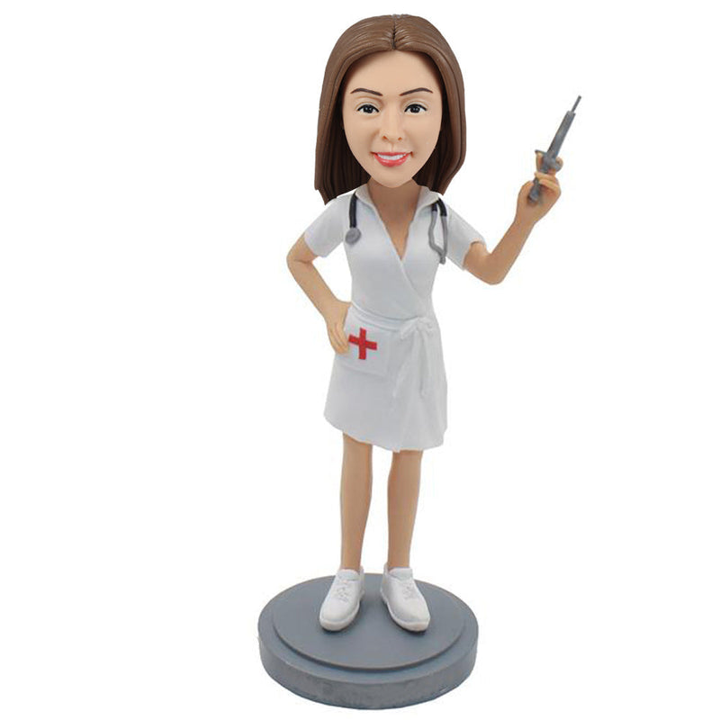 Female Nurse Bobblehead Customize