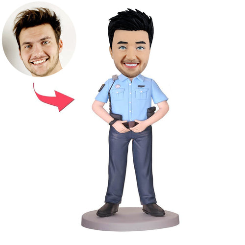 Custom Cop Bobblehead Figures Doll