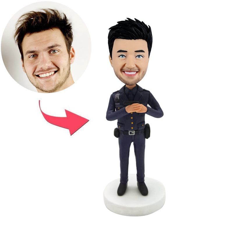 Personalized Police Bobblehead for Man