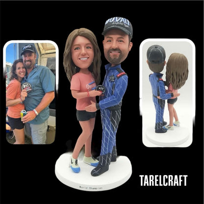 Custom couple figurine based on a real photo