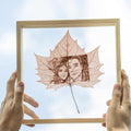 Sycamore Leaf Carving Photos Customized - 2 Person