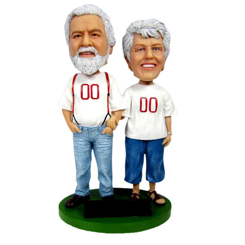 Custom Parents Anniversary Bobblehead Figures