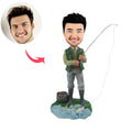 Custom Fishing Man Bobblehead Doll