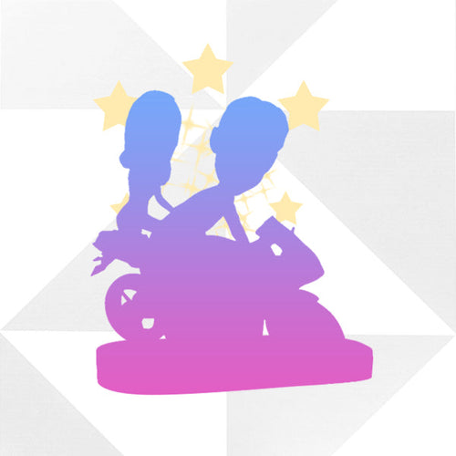 Fully Handmade Customized Couples and Vehicle Bobblehead