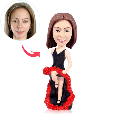 Custom Party Girl Bobblehead