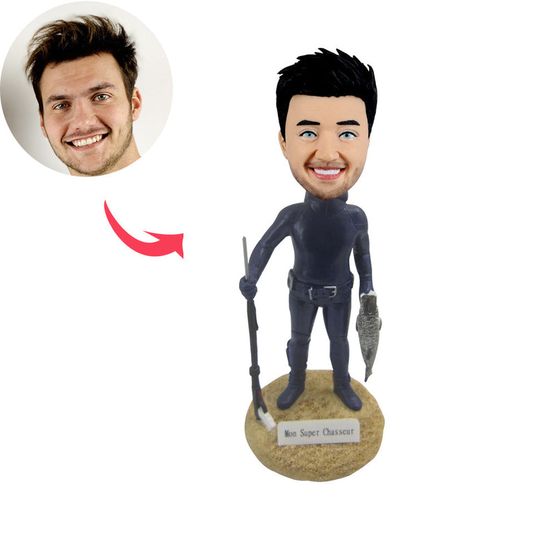 Custom Fishing Bobblehead Doll
