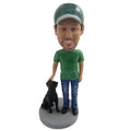 Casual Man & Pet Custom Bobblehead