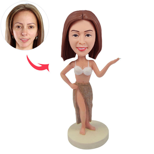 Custom Dance Lady Bobble Head Doll