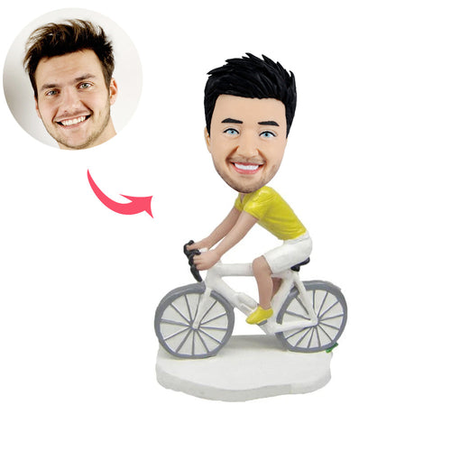 Custom Riding Bicycle Bobbleheads