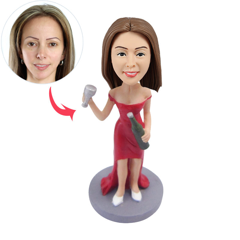Female Bartender Custom Bobbleheads