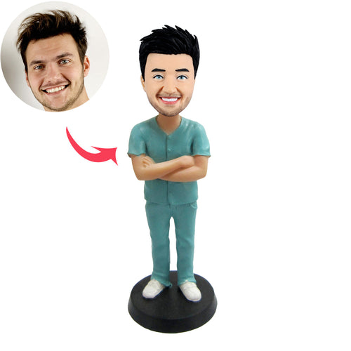 Male Nurse Personalized Custom Bobbleheads