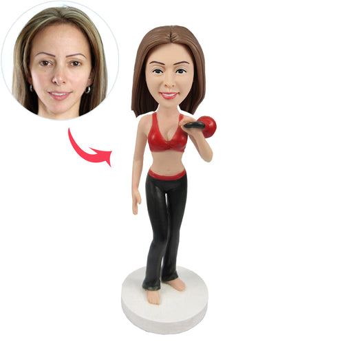 Female Fitness Instructor Custom Bobbleheads
