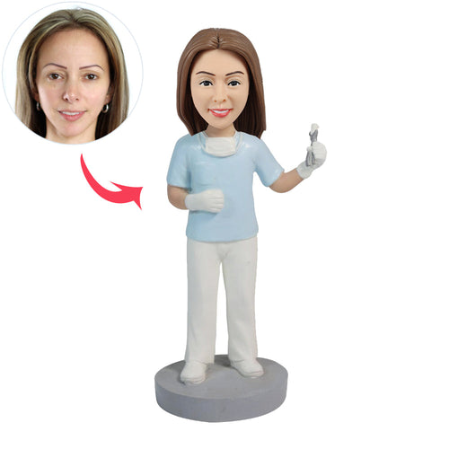 Female Dentist Custom Bobbleheads