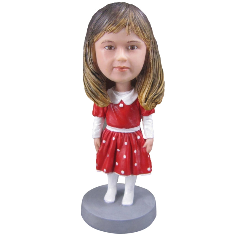 Custom Christmas Girl Bobble Head