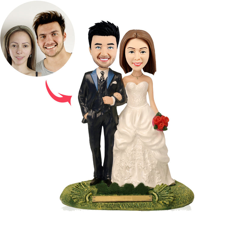Wedding Couple Custom Bobblehead