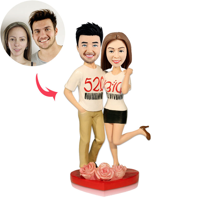 Custom Couple Bobble Head Doll