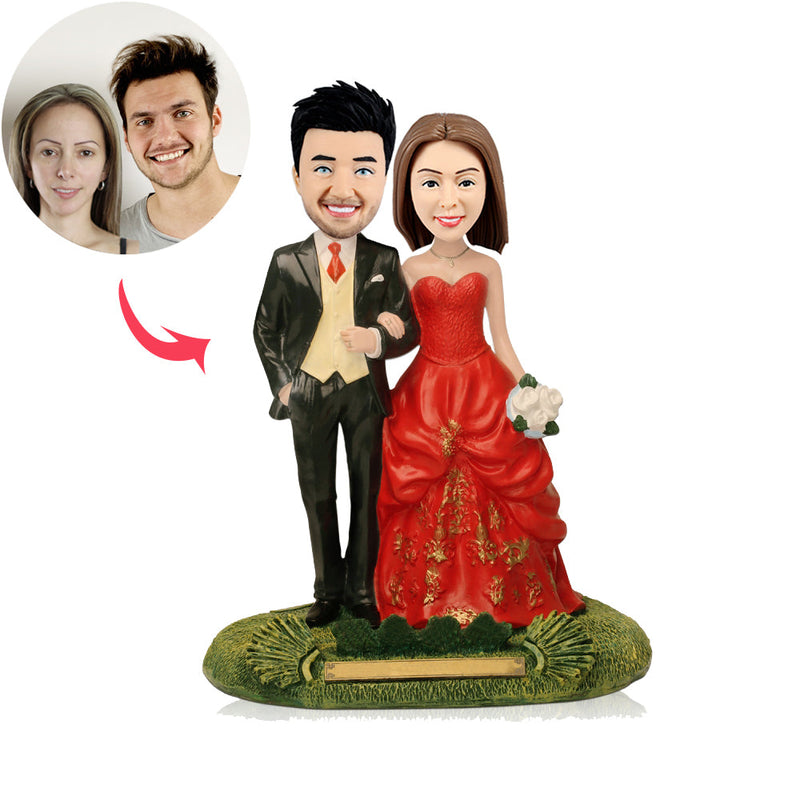 Custom Bride and Groom Bobblehead