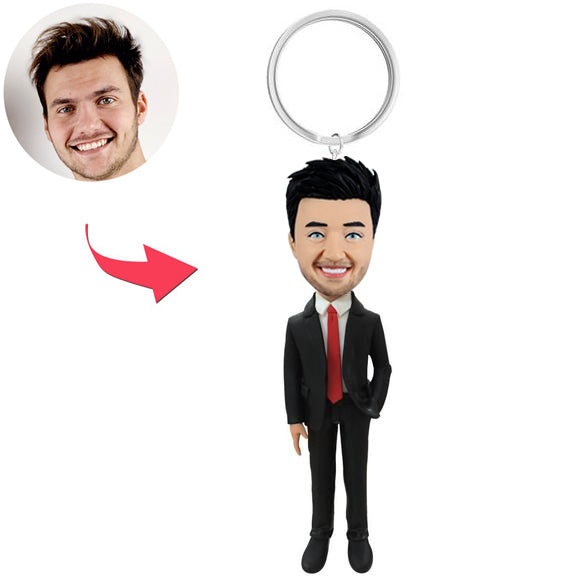 Personalized Custom Keychains For Office Man