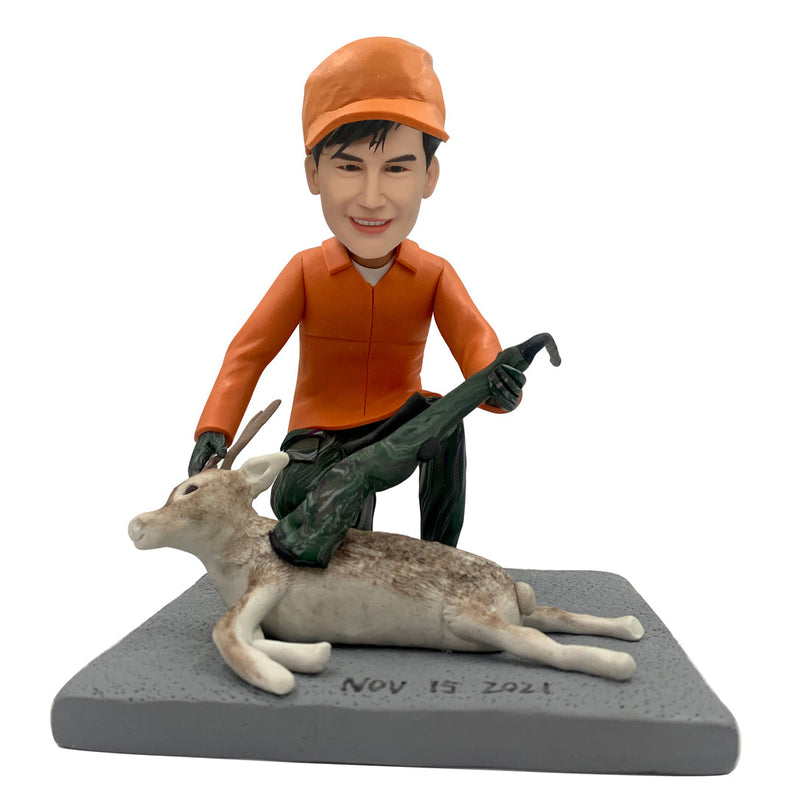 Personalized Bobblehead Female Car Dashboard