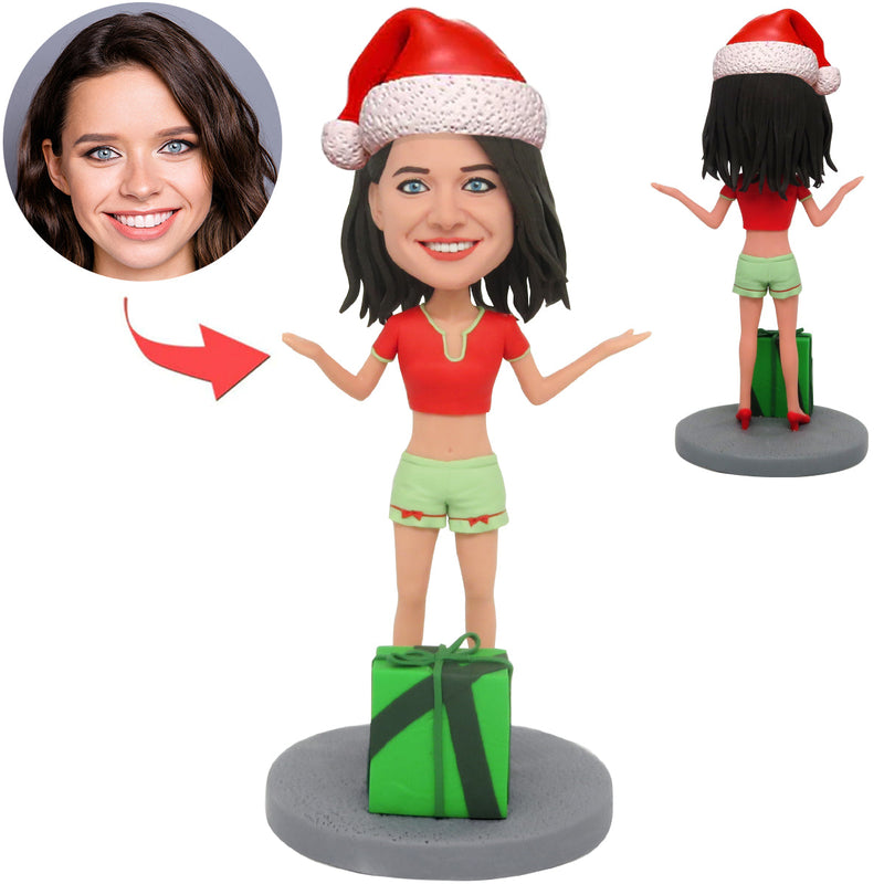 Custom Bobblehead for Women – Work Style with Coffee Mug
