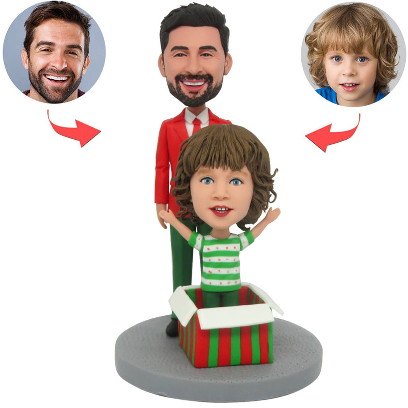 Funny Personalized Figurine with Movable Big Hands
