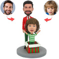 Custom Bobblehead for Women – Work Style with Coffee Mug