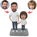 Custom Bobblehead for Women – Work Style with Coffee Mug
