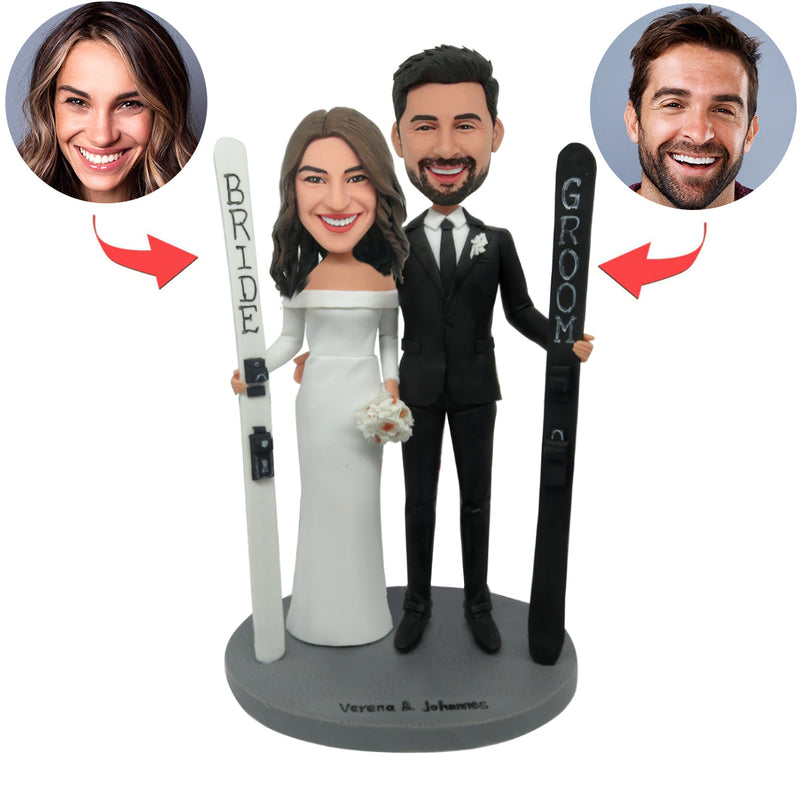 Custom Male Bobblehead Holding BOSS Sign