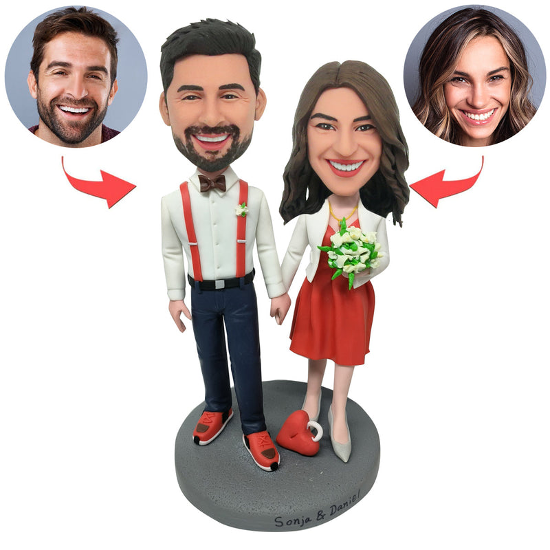Custom Male Bobblehead Holding BOSS Sign