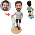 Customized Girl Bobblehead Hair Rope