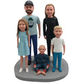 Custom Bobblehead Sitting On a Suitcase
