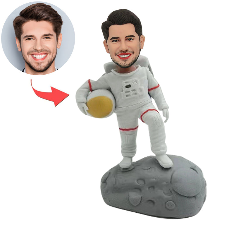 Custom Dog Bobblehead with Santa Hat