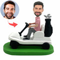 Custom Bobblehead Sitting On a Suitcase