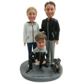 Custom Bobblehead Father in Bathrobe with Santa Hat