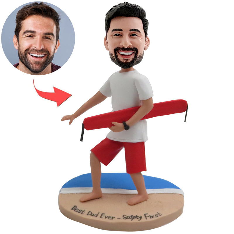 Custom Bobblehead with Laptop and Dumbbell