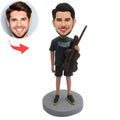 Custom Bobblehead with Laptop and Dumbbell