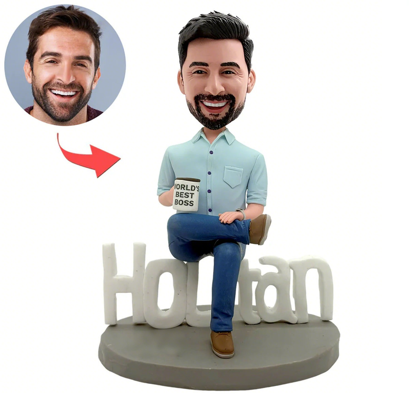 Custom Bobblehead Dentist Card Holder