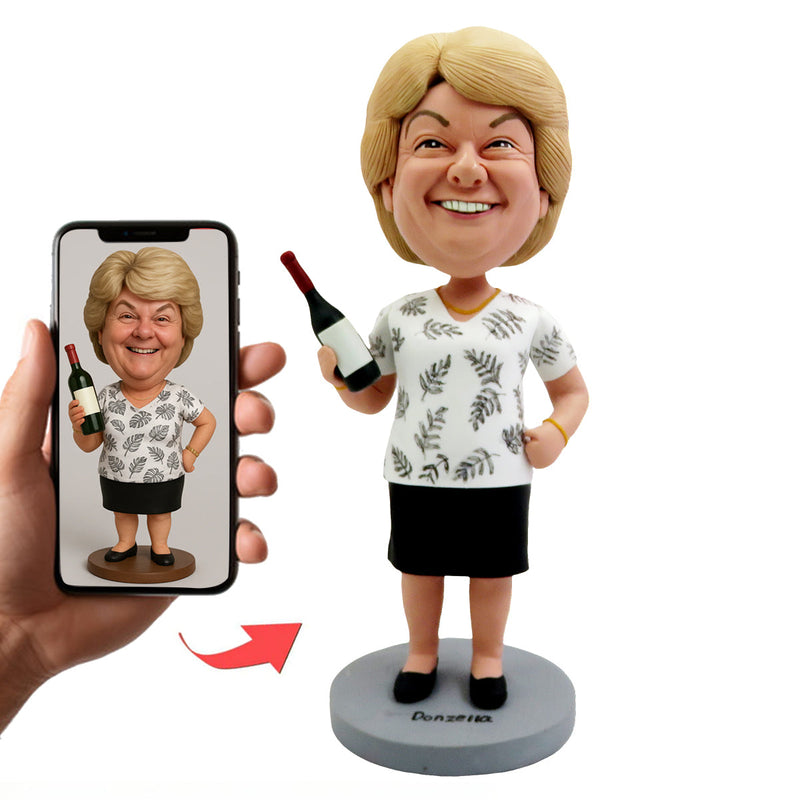Custom Bobblehead Dentist Card Holder
