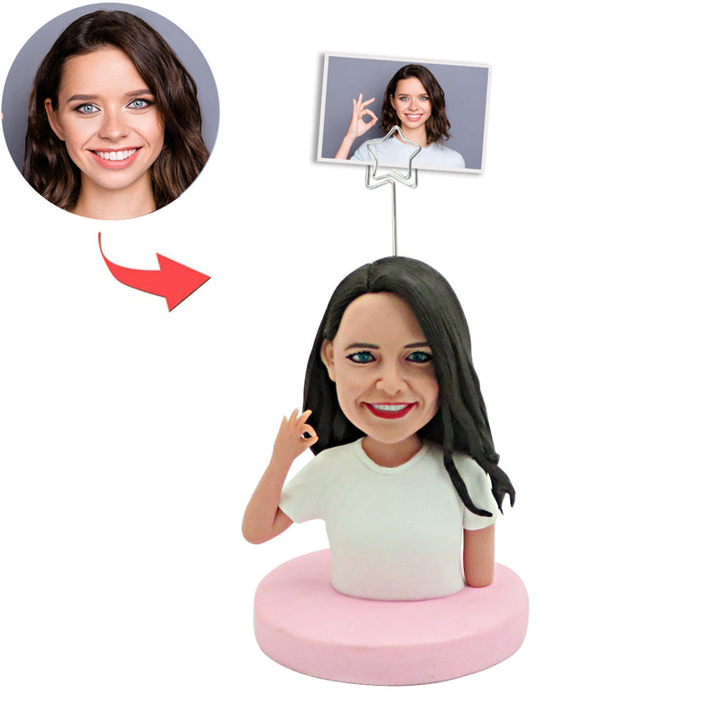 Custom Bobblehead Dentist Card Holder
