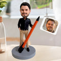 Custom Bobblehead Dentist Card Holder