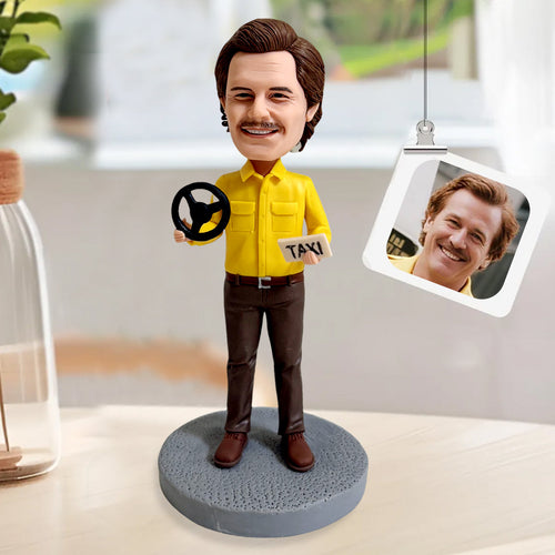 Custom Bobblehead Taxi Driver Figurine