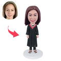 Happy Custom Graduation Girl Bobblehead