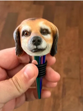 Custom dog bobble head wine stopper