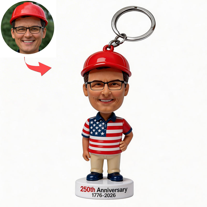 Custom Bobblehead with Cheerful Pose