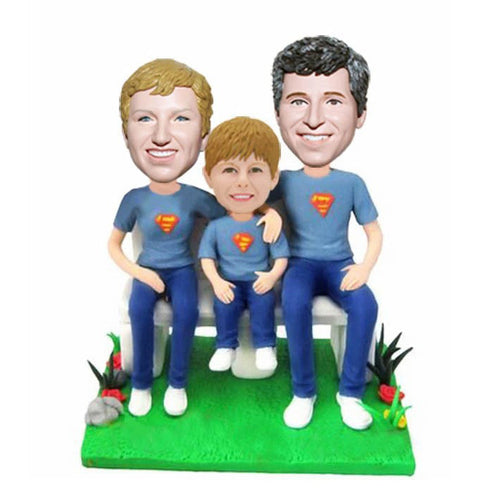 Customized Family Bobblehead As Christmas Gift