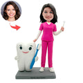 Custom Personalized Female Teacher Bobblehead from Photo