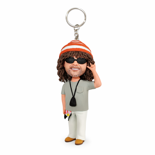 Bobblehead keychain